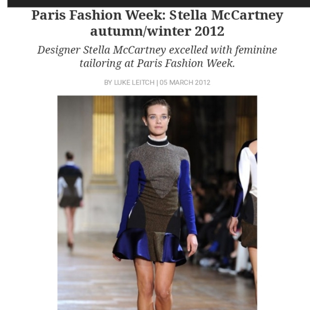 Stella Mccartney runway dress